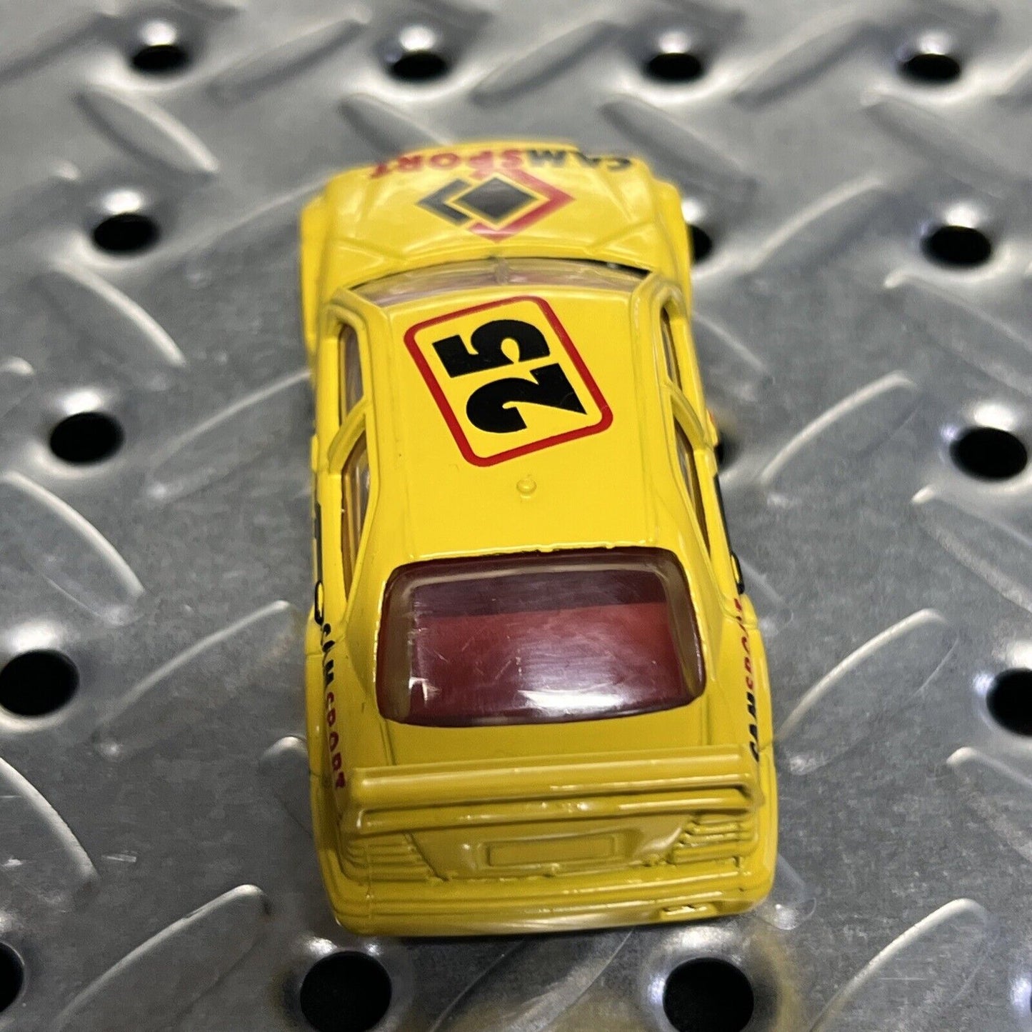 Match Box Vintage 1997 #25 AMG Mercedes C-Class Yellow Cam Sport Rally Car Set