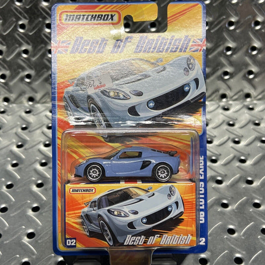 2007 Matchbox Best of British #02 '06 LOTUS EXIGE Dark Baby Blue NEW IN PACKAGE