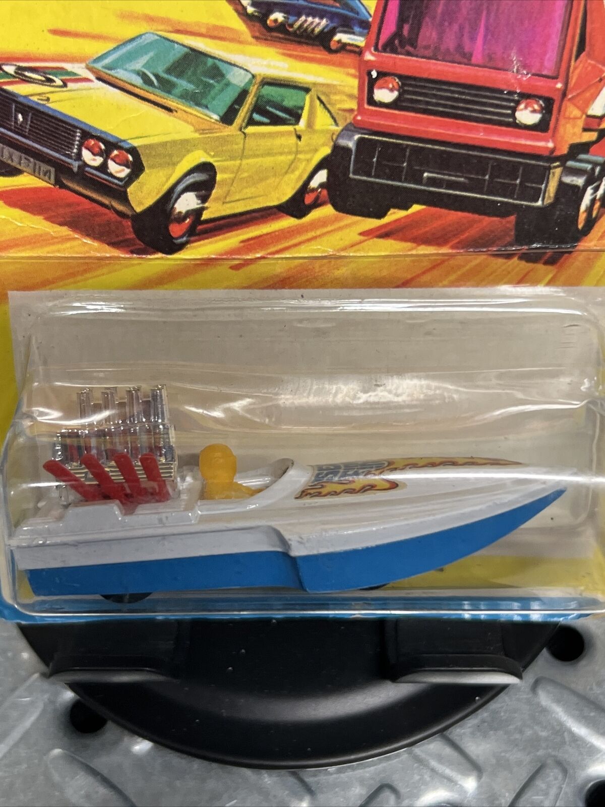 Matchbox Superfast Lesney 1976 No 5 Seafire Boat in White/ Blue Ultra Rare NIP