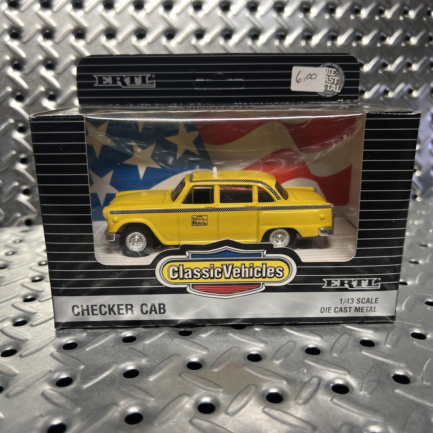 Vintage Ertl Die-Cast - Checker Cab in Orig. Box - 1:43 Scale - 1993 New