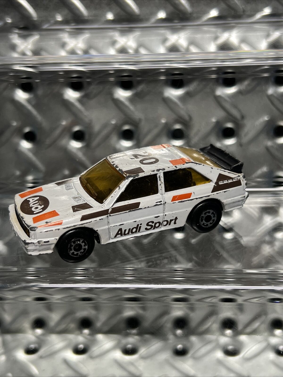 VTG MATCHBOX MACAU 1:58 1982 #23 AUDI QUATRO UR RALLY WHITE BROWN 20