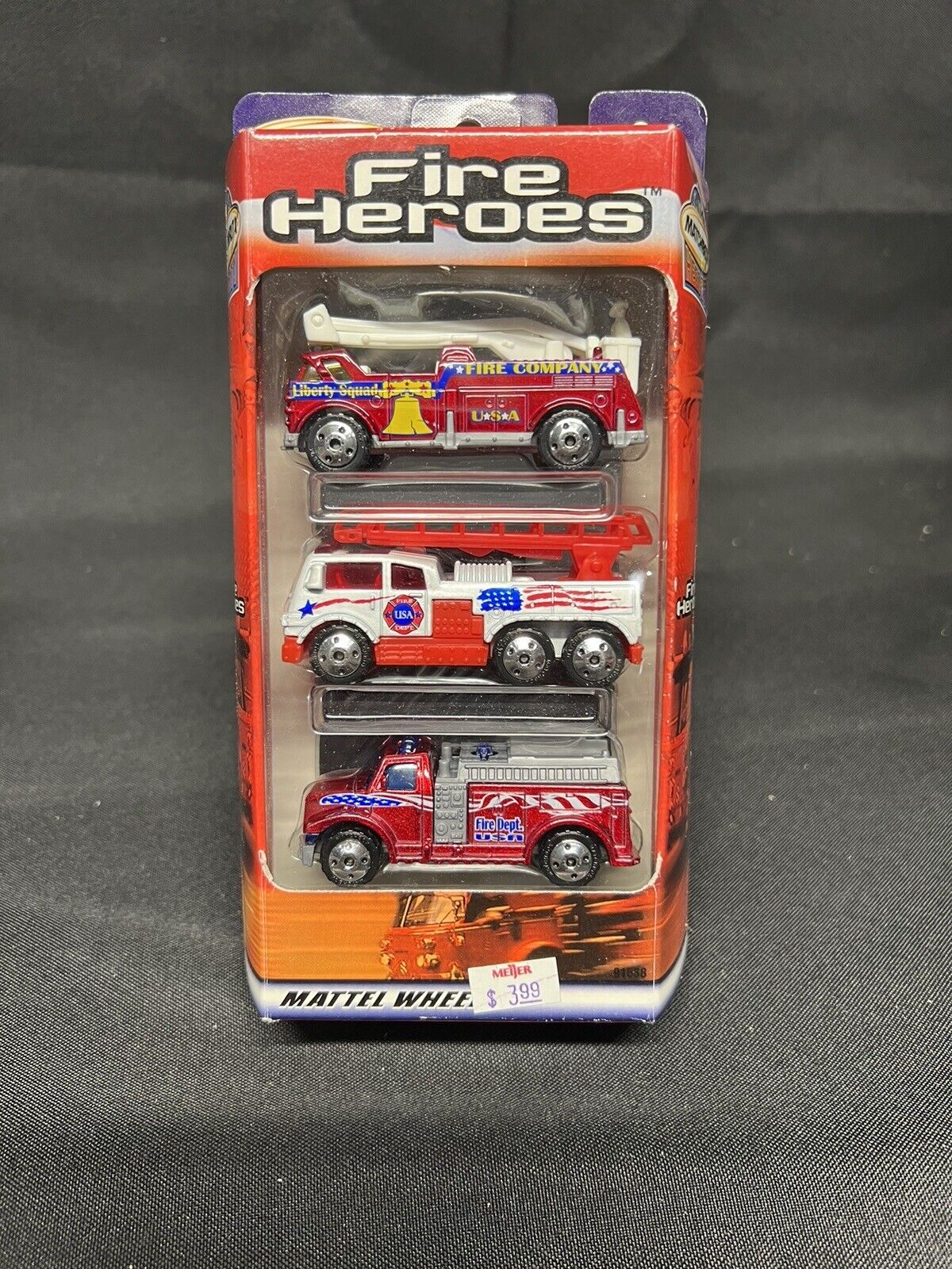 MATCHBOX 2002 HERO CITY - FIRE HEROES 3-Pack Set - First Responders 1:64