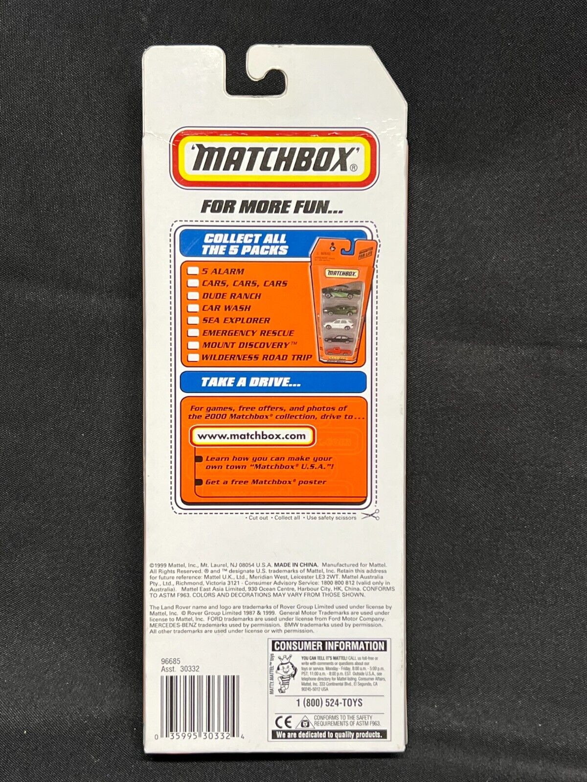 COLLECTORS: 1999 Matchbox 5 Pack Gift Boxes (NEW) YOU PICK EM!