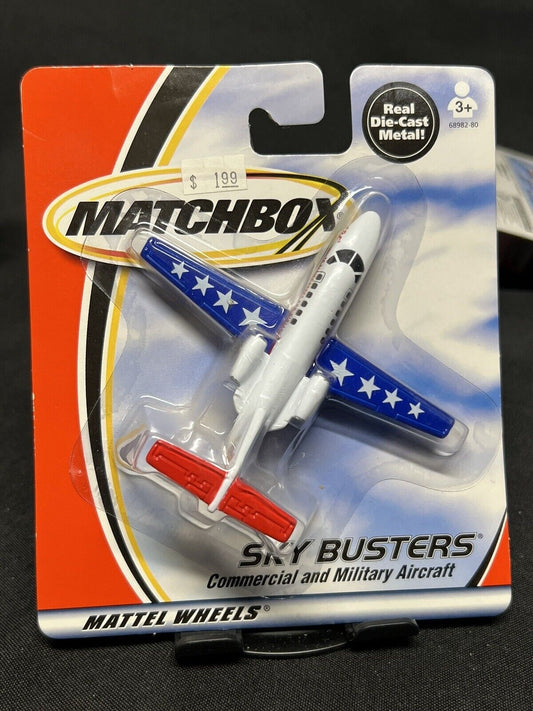 Vintage Matchbox Skybusters Die Cast Jet Plane DARE Resist Drugs Violence 2000