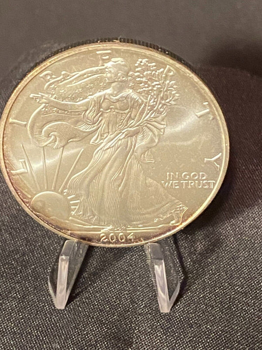 2004 $1 AMERICAN SILVER EAGLE MS #3000