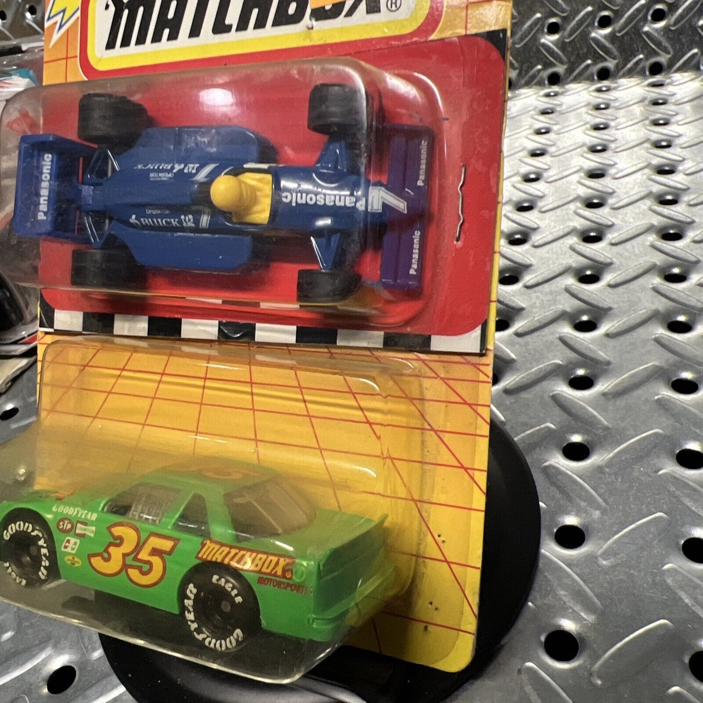 1991 Matchbox Chevy Lumina Race car #35/Green  Card # MB54 + Indy Car