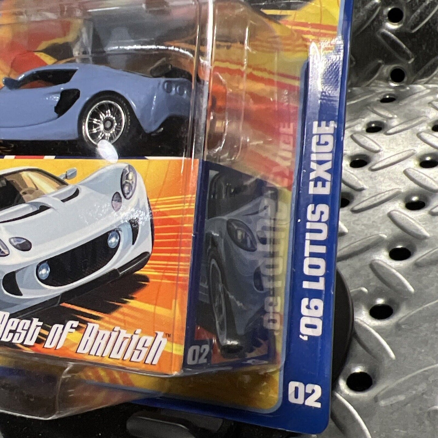 2007 Matchbox Best of British #02 '06 LOTUS EXIGE Dark Baby Blue NEW IN PACKAGE