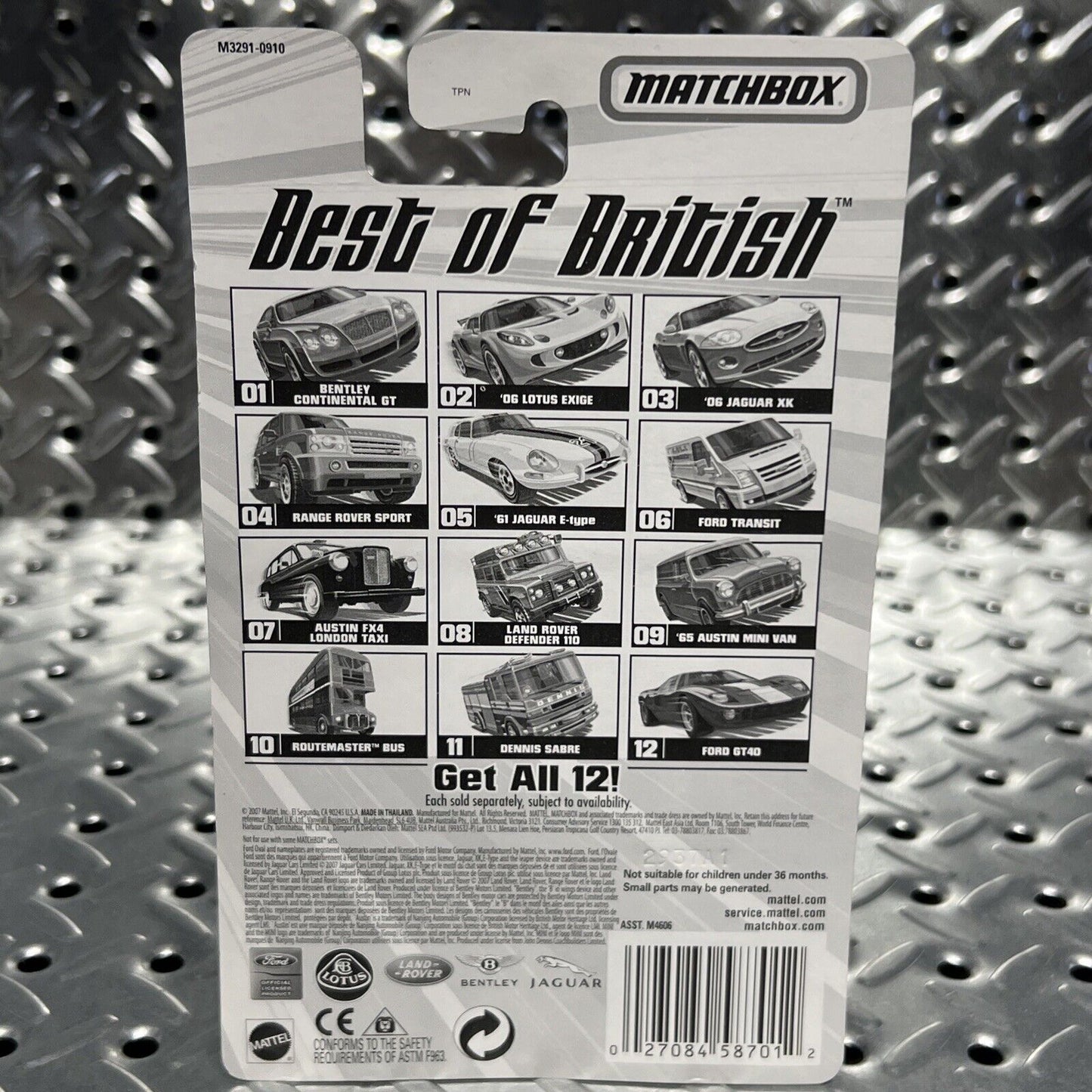 2007 Matchbox Best of British #02 '06 LOTUS EXIGE Dark Baby Blue NEW IN PACKAGE