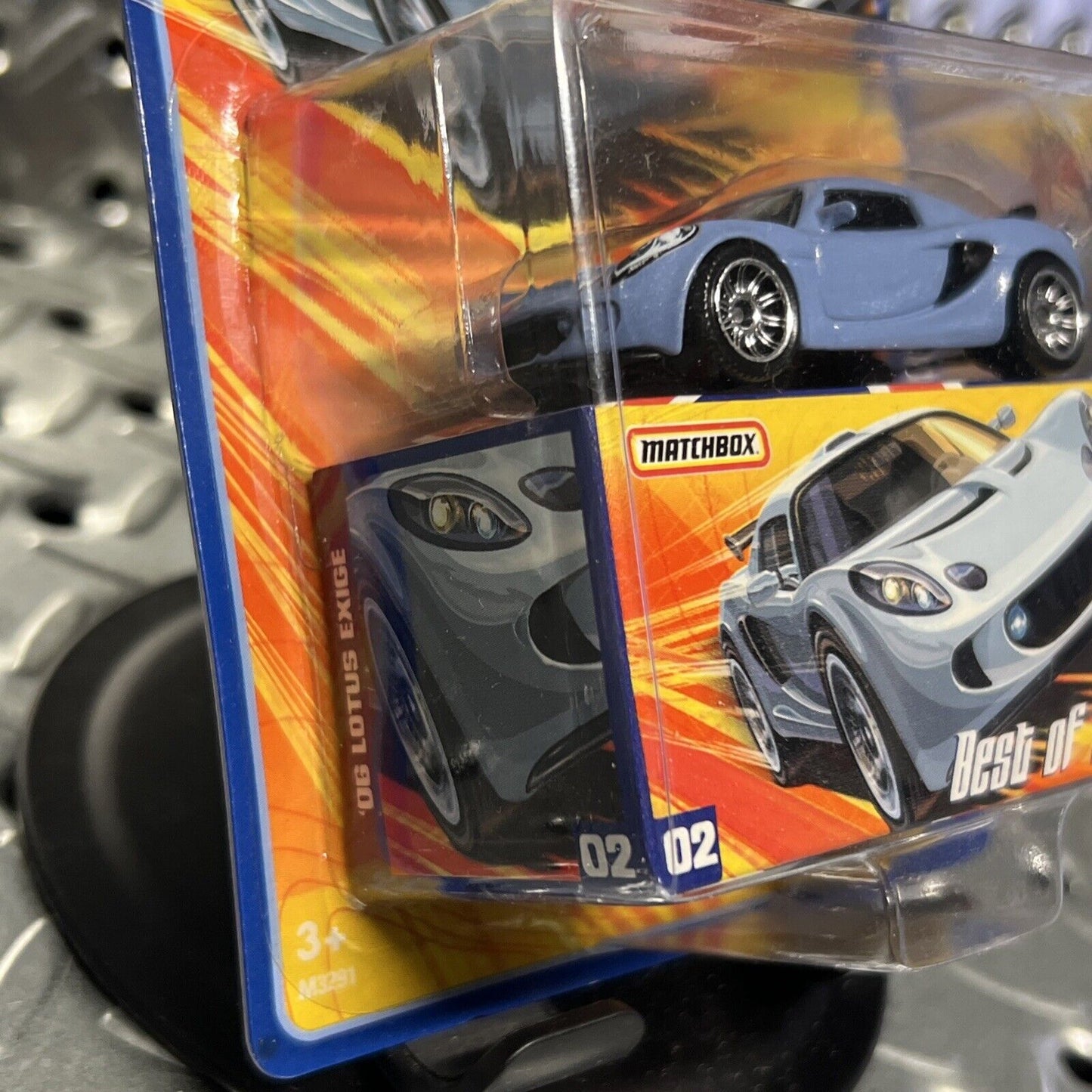 2007 Matchbox Best of British #02 '06 LOTUS EXIGE Dark Baby Blue NEW IN PACKAGE