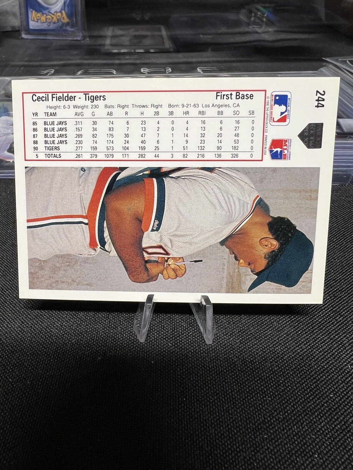 Cecil Fielder 1991 Upper Deck #244 Detroit Tigers (#96 Card Lot)