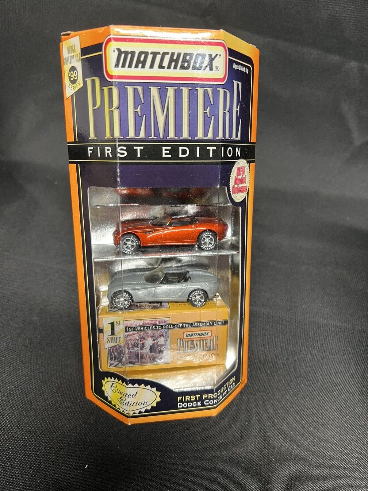 Matchbox 1998 Premiere First Edition DODGE CONCEPT Car 1st Production Set