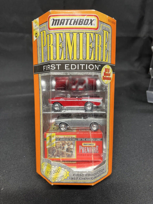 1998 Matchbox Premiere First Edition 1957 Chevy Convertible Series 98 (ZAMAC)