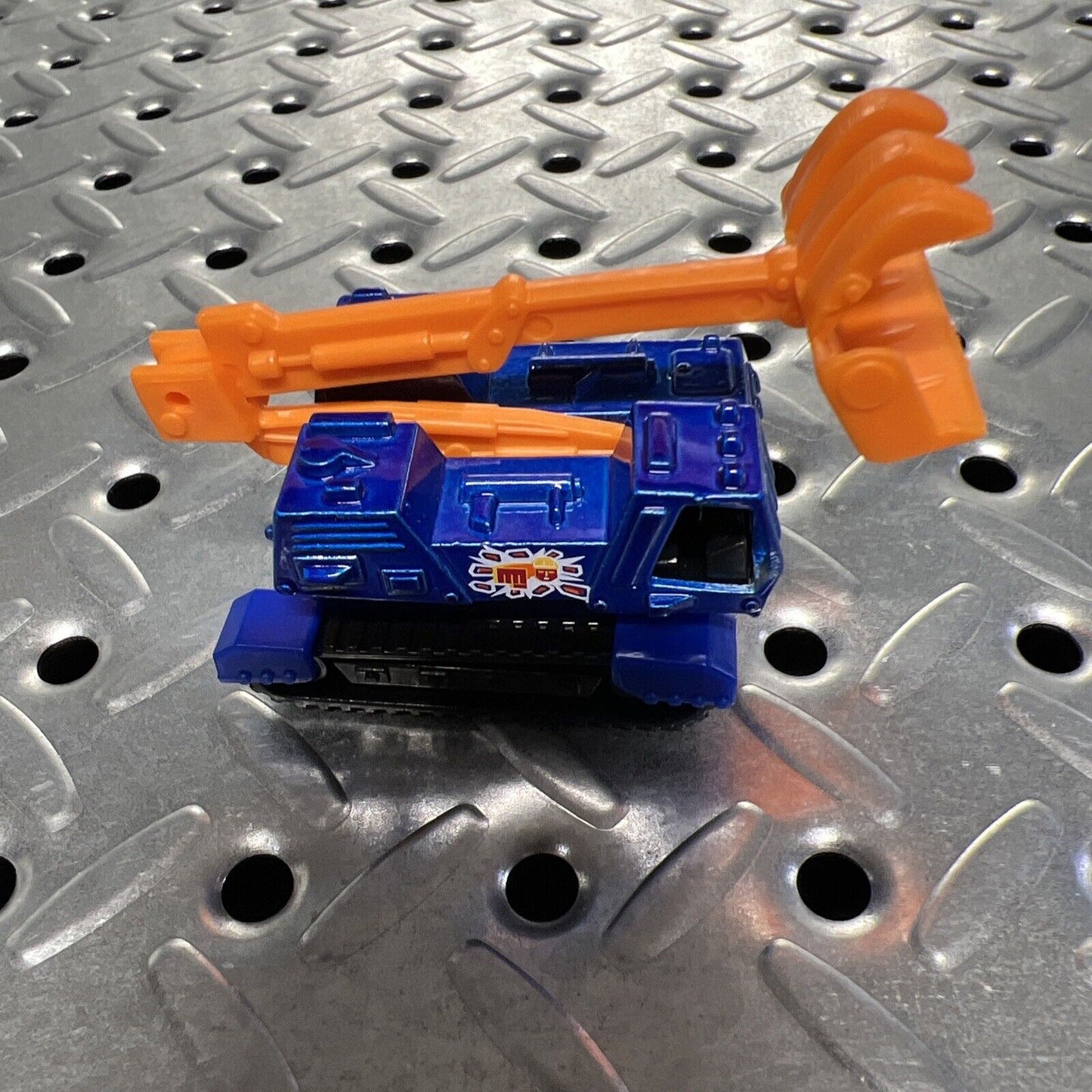 Vtg 2000 Vintage Diecast MATCHBOX Demolition Machine Blue & Orange Bulldozer