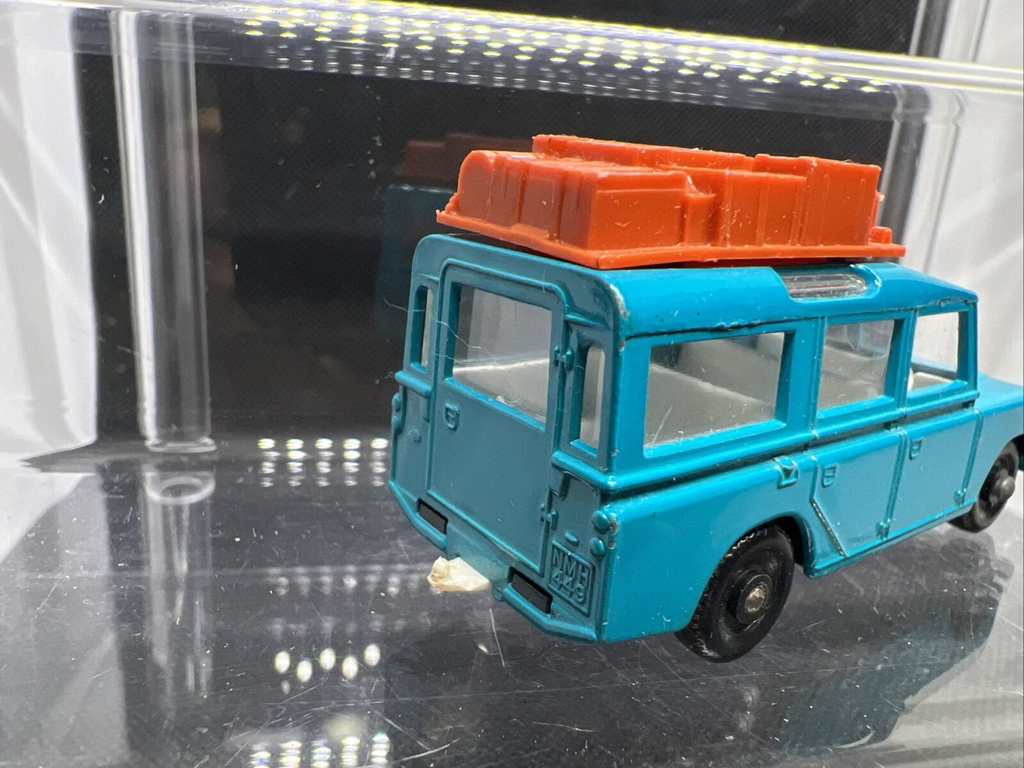 60s Lesney Matchbox Series No 12 BLUE LAND ROVER SAFARI Made England Near Mint