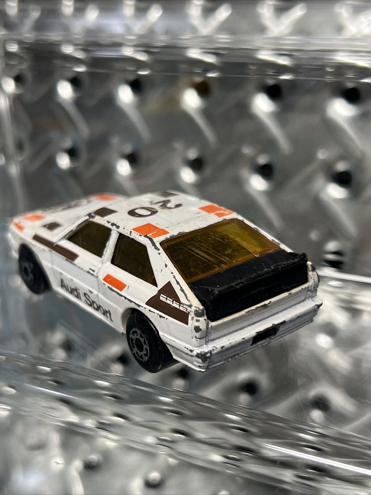 VTG MATCHBOX MACAU 1:58 1982 #23 AUDI QUATRO UR RALLY WHITE BROWN 20