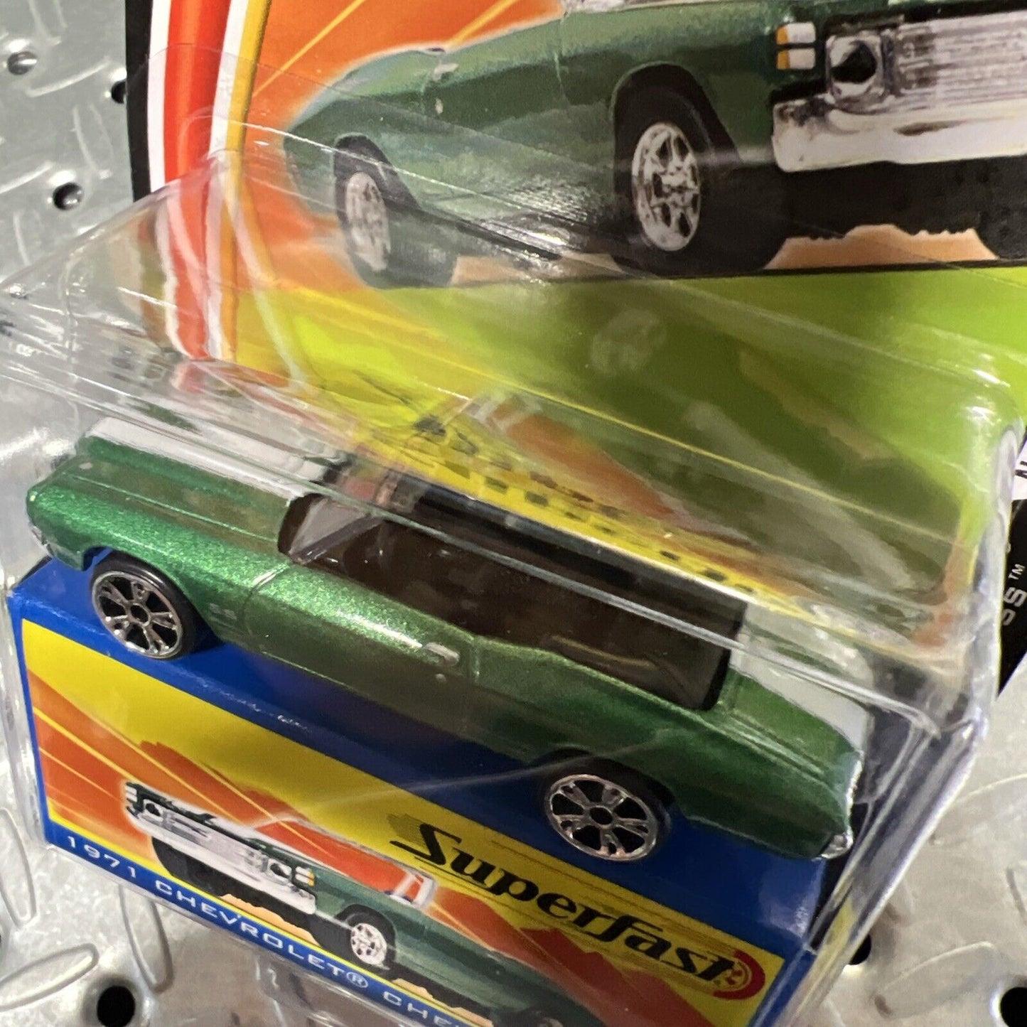 Matchbox 2004 Superfast #9 Green 1971 CHEVROLET CHEVELLE SS