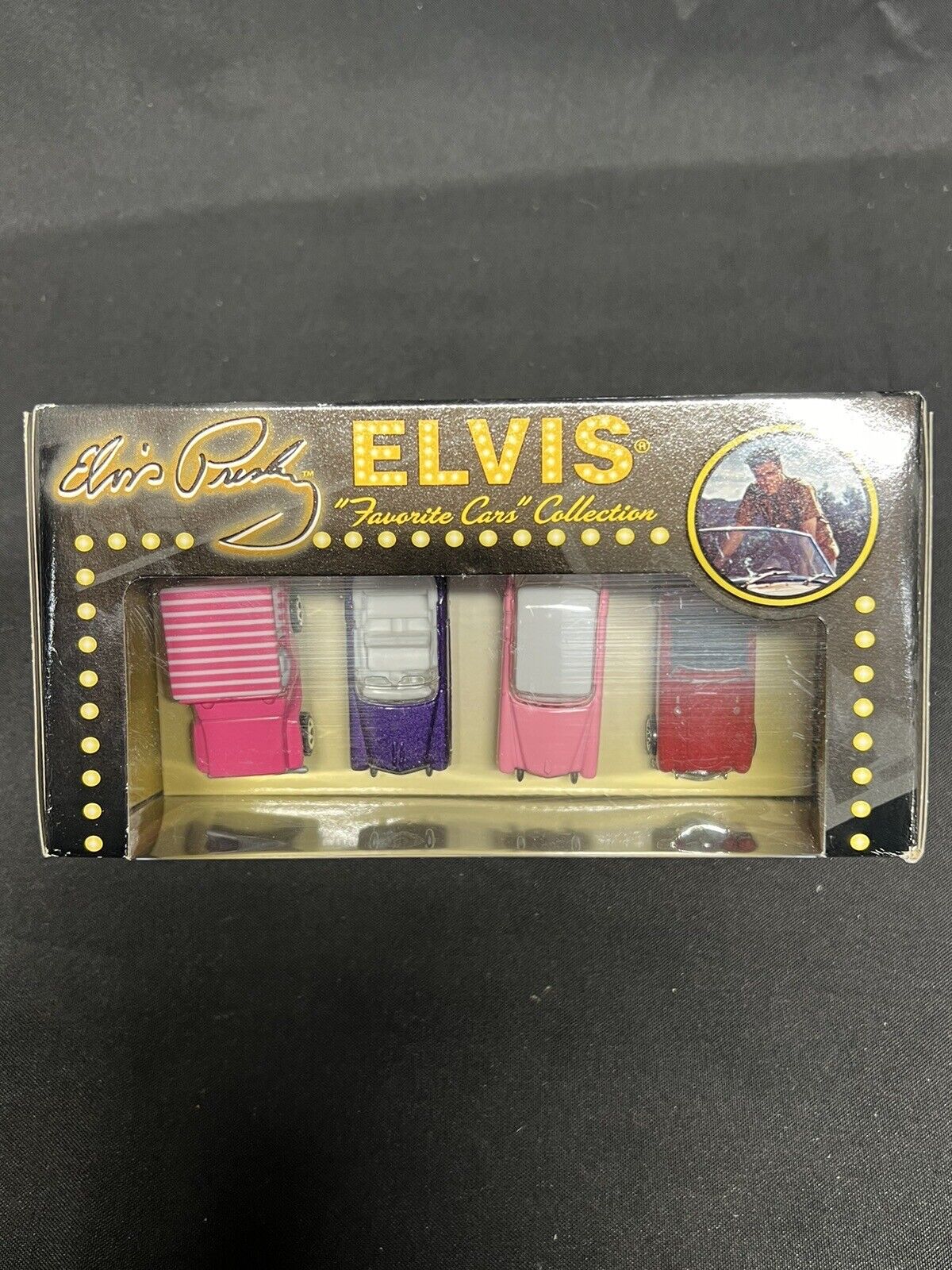 ELVIS PRESLEY MATCHBOX COLLECTIBLES "Favorite Cars" (NIB) 4 Car Set EPE