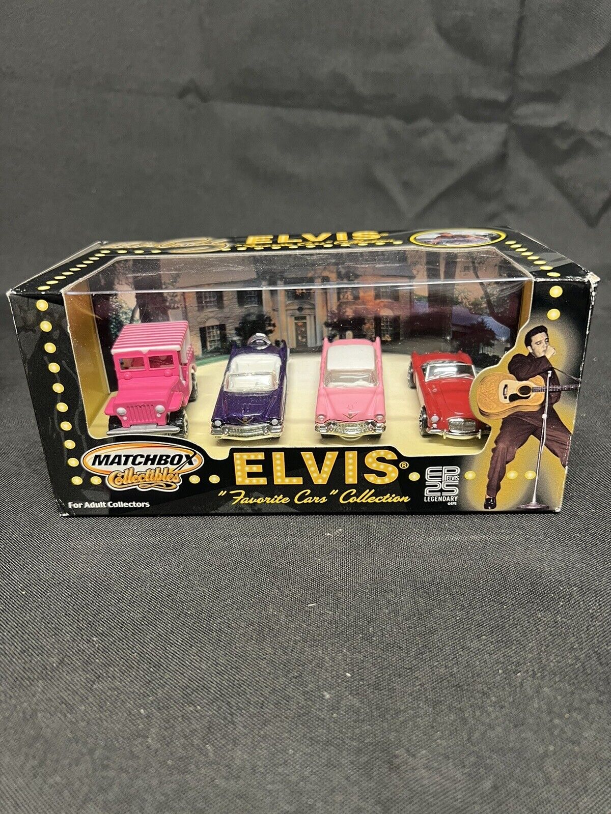 ELVIS PRESLEY MATCHBOX COLLECTIBLES "Favorite Cars" (NIB) 4 Car Set EPE