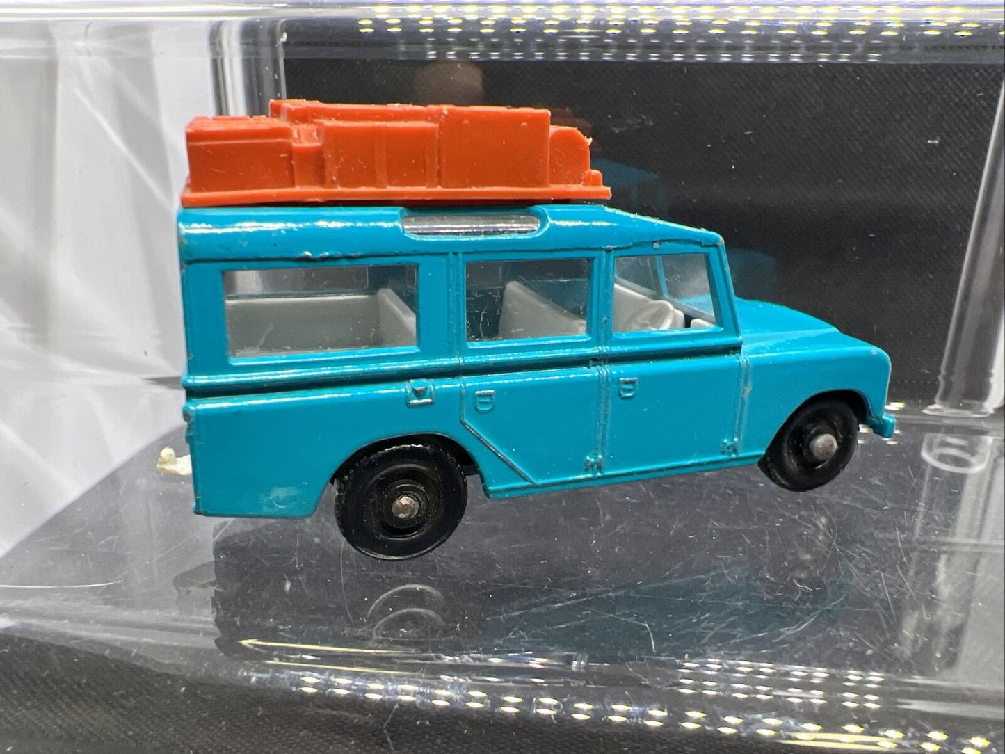 60s Lesney Matchbox Series No 12 BLUE LAND ROVER SAFARI Made England Near Mint