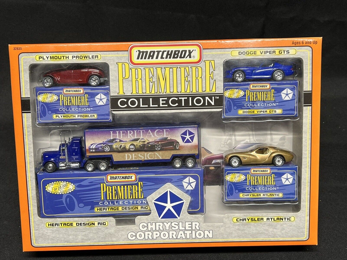 Matchbox  Premiere Collection Chrysler Corporation Set New In Box 1997