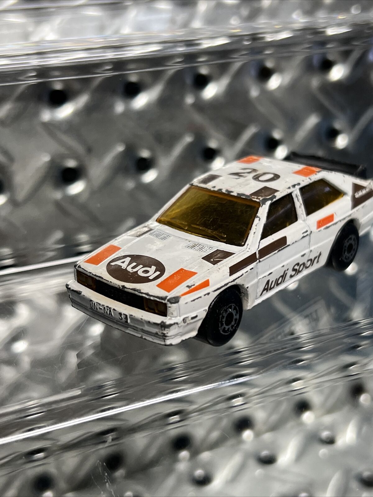 VTG MATCHBOX MACAU 1:58 1982 #23 AUDI QUATRO UR RALLY WHITE BROWN 20