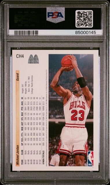 1992 MICHAEL JORDAN Upper Deck McDonald's #P5 Bulls PSA 8 Amazing Card!