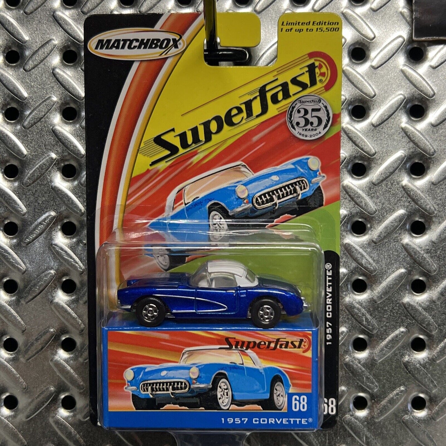 2004 Matchbox Superfast #68 1957 Corvette (35 YEARS)