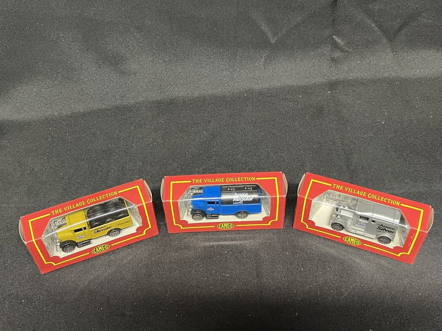 Cameo From Corgi Amoco Ultimate, Silver & Regular Trucks (lot Of 3)