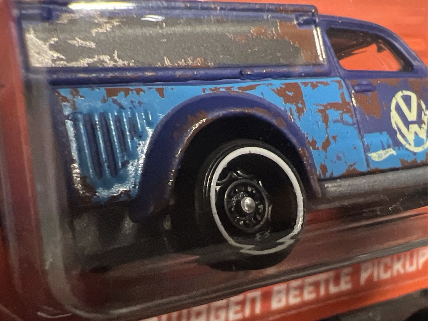 Hot Wheels - 2022 -  VW Series LE -  Weathered Blue Volkswagen Beetle Pickup