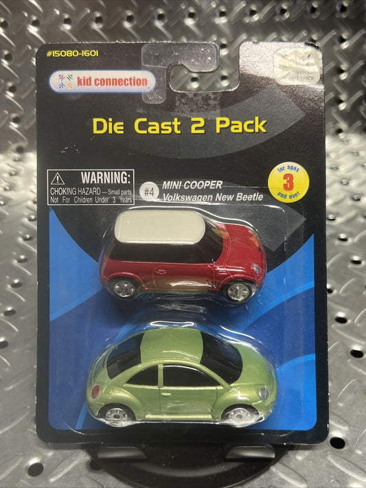 Kid Connection Die-Cast 2 Pack - Mini Cooper, Volkswagen New Beetle # 4