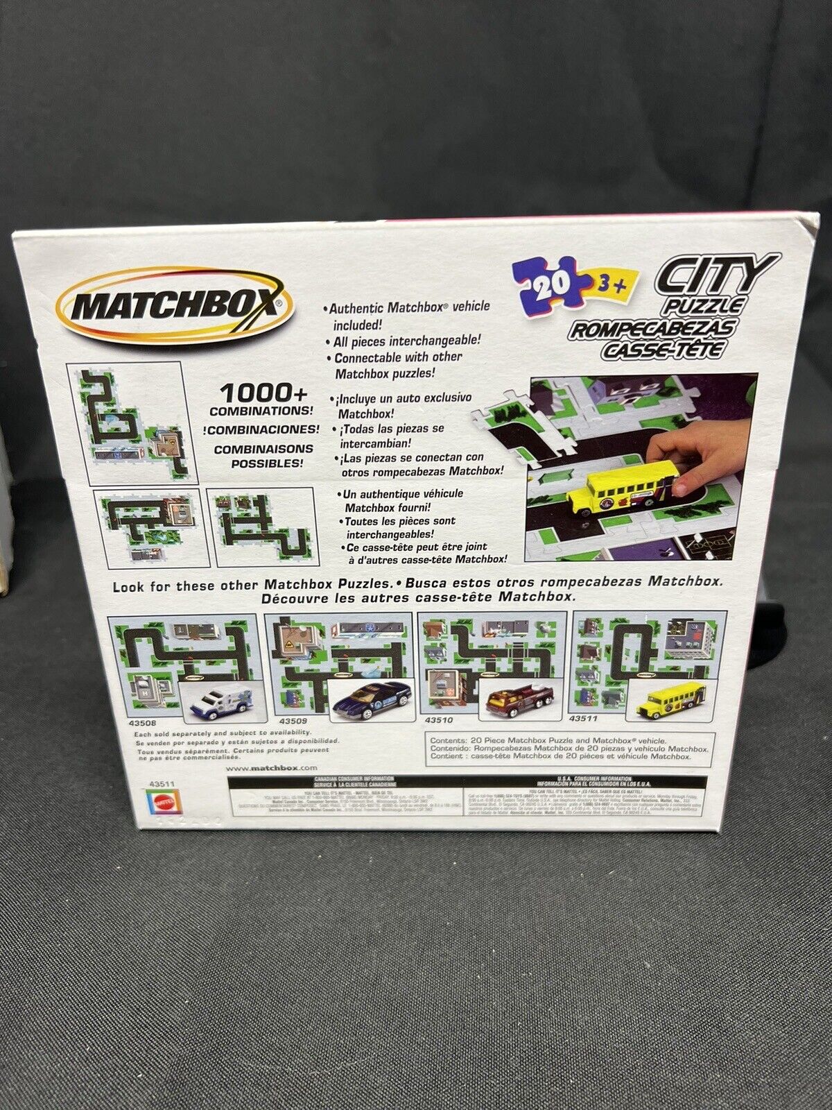 Matchbox City Puzzle, I Police Truck Vehicle