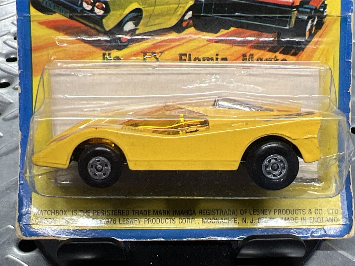 Matchbox 1976 Superfast Lesney No IX Flamin Manta Yellow - NIP