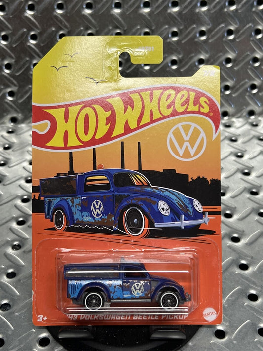 Hot Wheels - 2022 -  VW Series LE -  Weathered Blue Volkswagen Beetle Pickup